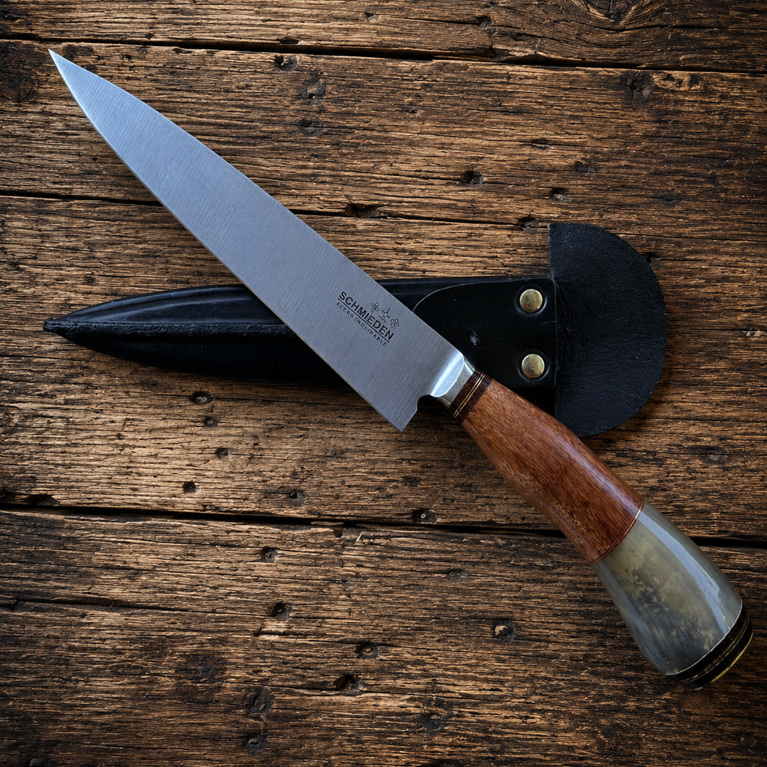 Handcrafted 20cm Stainless steel Knife - Cancharana wood & resin Handle