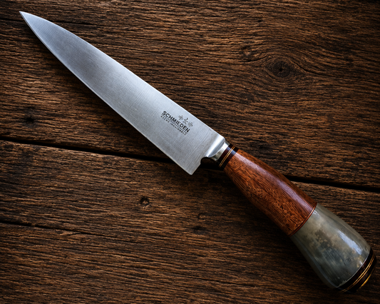 Handcrafted 20cm Stainless steel Knife - Cancharana wood & resin Handle