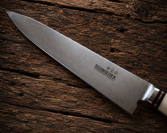 Handcrafted 20cm Stainless steel Knife - Natural deer antler Handle